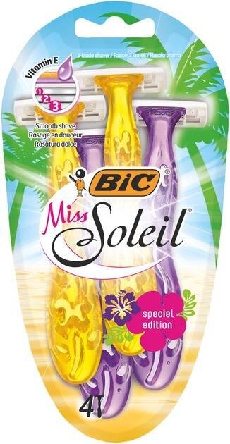 Набір бритв без змінних картриджів Bic Miss Soleil Tropical, 4 шт