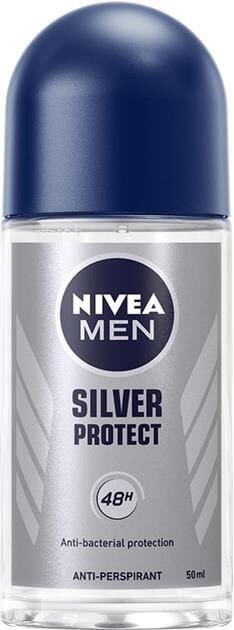 Дезодорант-антиперспірант кульковий Nivea Men Silver Protect Срібний захист 48h (83778), 50 мл