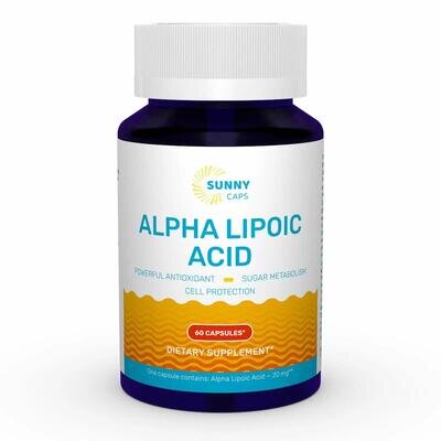 Альфа-ліпоєва кислота Sunny Caps Alpha-Lipoic Acid, 60 капсул
