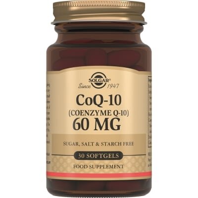 Коензим Q10 Solgar CoQ-10 (coenzyme Q-10) 60 мг м'які капсули №30