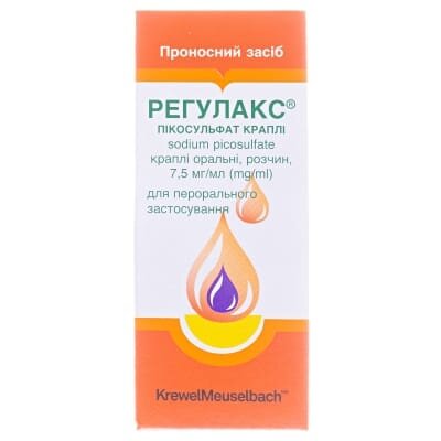 Регулакс пікосульфат краплі ор., р-н 7.5 мг/мл по 20 мл у флак.-крап.