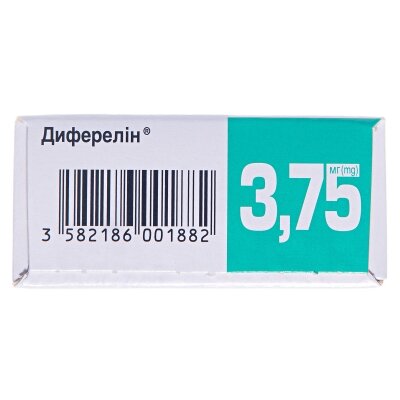 Диферелін порошок для сусп. д/ін. прол./д. по 3.75 мг №1 у флак. з р-ком