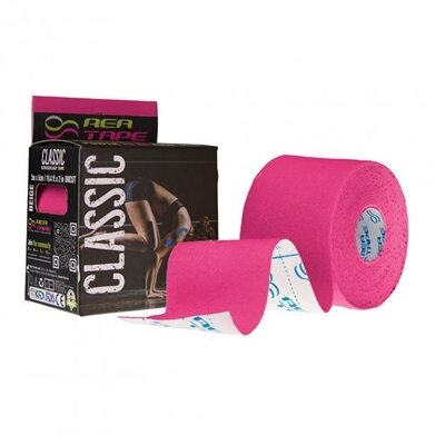 Кінезіо тейп REA TAPE Classic 5 см х 5 м, рожевий