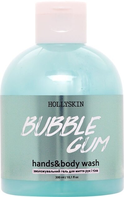 Гель для миття рук та тіла Hollyskin Bubble Gum зволожуючий, 300 мл