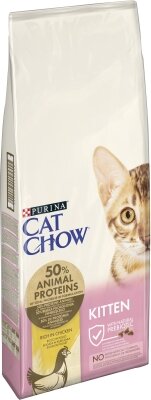 Корм сухий для кошенят Purina Cat Chow Kitten з куркою, 15 кг