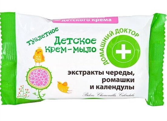 Крем-мило дитяче Домашній Доктор, ромашка, череда, календула, 70 г