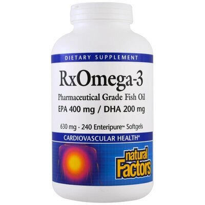 Риб'ячий жир Омега 3 Natural Factors Rx Omega-3, 240 капсул