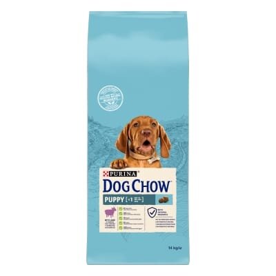 Корм сухий для цуценят Purina Dog Chow Puppy Lamb зі смаком ягняти, 14 кг