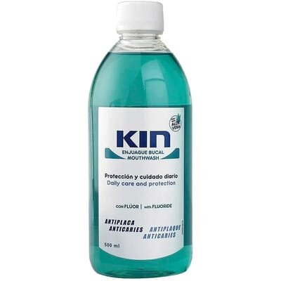 Ополіскувач для ротової порожнини Kin Gingival проти карієсу з фтором, 500 мл
