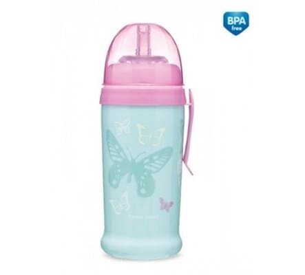 Поїльник-непроливайка Canpol babies Butterfly, бірюзовий, 56/515_tur, 350 мл