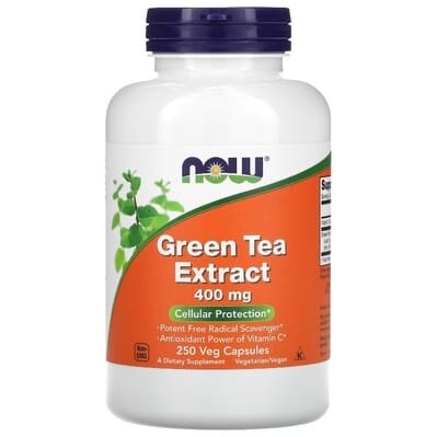 Зеленого чаю екстракт NOW Green Tea Extract 400 мг вег. капсули №250