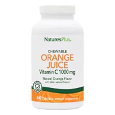 Вітамін С Nature's Plus Orange Juice Vitamin C 1000 мг жувальні таблетки №60