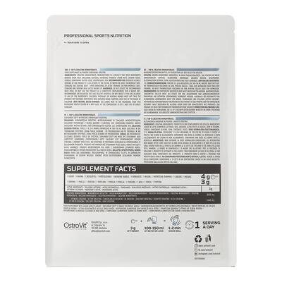 Креатин моногідрат OstroVit Creatine Monohydrate без смаку, 500 г