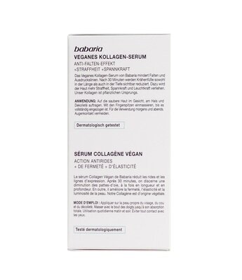 Сироватка для обличчя Babaria Collagen Vegan з рослинним колагеном, 30 мл