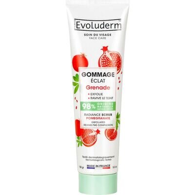 Скраб для обличчя Evoluderm для сяяння шкіри з гранатом, 150 г