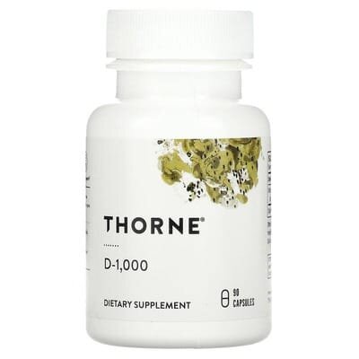 Вітамін D3 1000МЕ Thorne Research Vitamin D-3 1000 капсули №90
