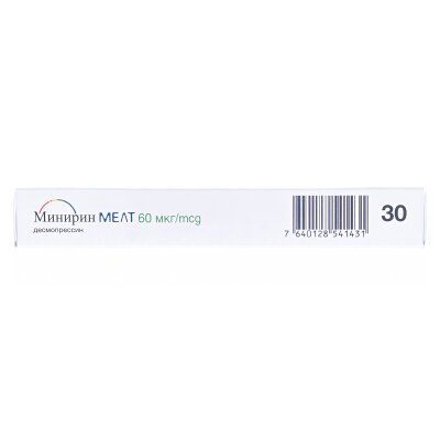 Мінірин мелт ліофілізат ор. по 60 мкг №30 (10х3)