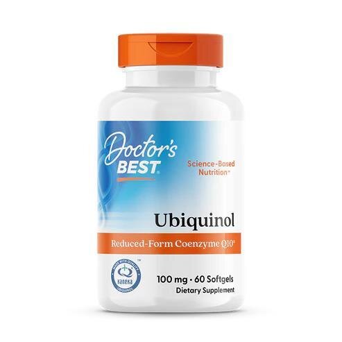 Убіхінол Doctor's Best Ubiquinol with Kaneka 100 мг, 60 желатинових капсул