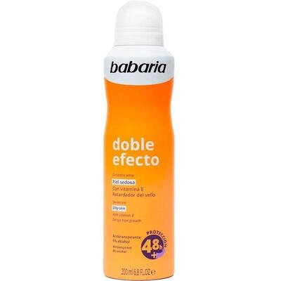 Дезодорант-антиперспірант спрей Babaria Doble Efecto 48h шовковиста шкіра з вітаміном E, 200 мл