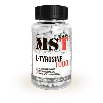 L-тирозин MST Nutrition L-Tyrosine 1000, 90 рослинних капсул