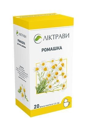 Ромашка фіточай по 1.3 г №20 у філ.-пакетах.