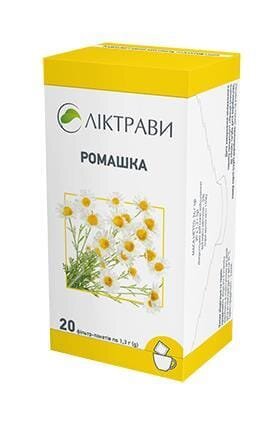 Ромашка фіточай по 1.3 г №20 у філ.-пакетах.