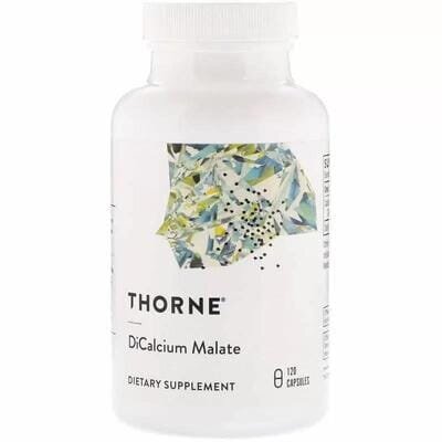Кальцій малат Thorne Research Dicalcium Malate 250 мг, 120 капсул