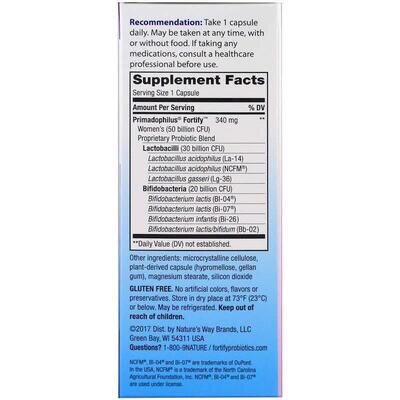 Пробіотик для жінок Nature's Way Primadophilus Fortify, 30 вегетаріанських капсул