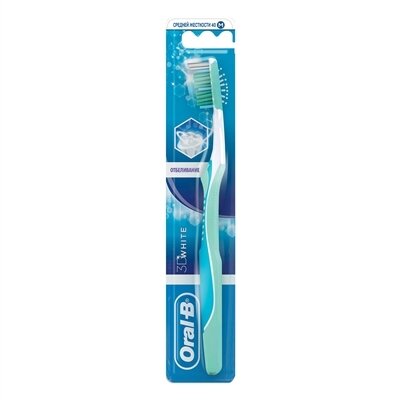 Зубна щітка Oral-B 3D White, відбілювання, 1 штука