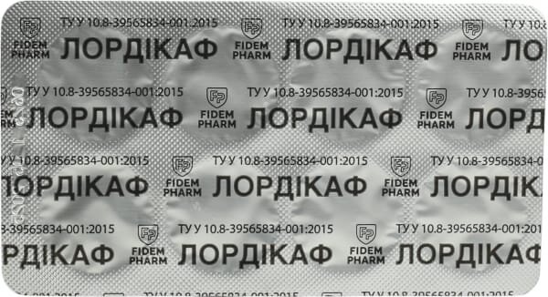 Лордікаф Fidem Pharm льодяники зі смаком чорної смородини №16