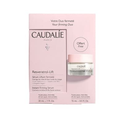 Набір Caudalie Resveratrol Lift Duo Set 2022 (Сироватка для обличчя 30мл, Крем для обличчя 15мл)