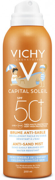 Аерозоль сонцезахисний Vichy Capital Soleil дитячий, з технологією «АНТИ-ПІСОК» SPF50 +, 200 мл