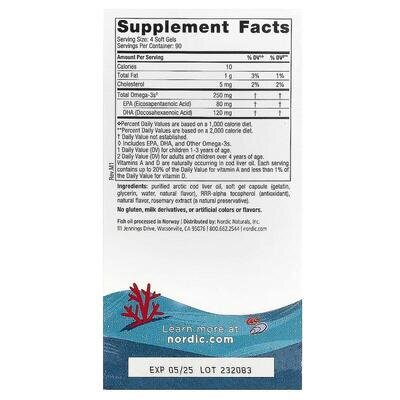 Риб'ячий жир для дітей Nordic Naturals Children's DHA 250 мг, полуниця, міні-капсули м'які №360