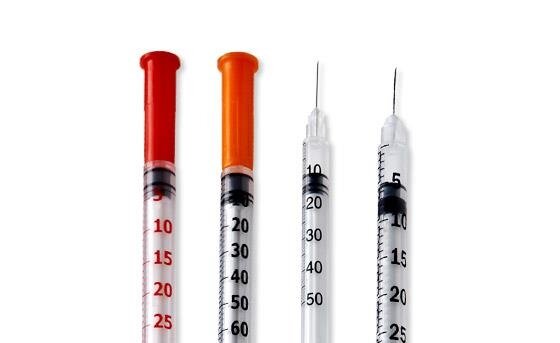 Шприц інсуліновий 1 мл U-100 Vogt Medical з голкою 30G (0,3 x 13 мм), 1 штука