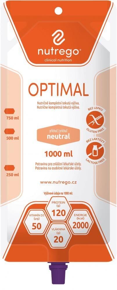 Ентеральне харчування Nutrego Optimal для дорослих і дітей від 3 років, нейтральний смак, 1000 мл