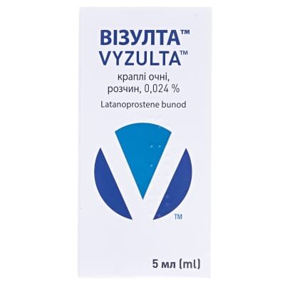 Візулта краплі оч., р-н 0.024 % по 5 мл у пляш.-крап.