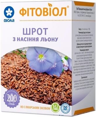 Шрот насіння льону Фітовіол по 200 г у пач.