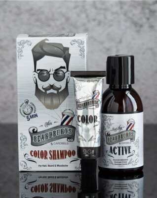 Набір для фарбування Beardburys 9G сірий для волосся, бороди і вусів, 30мл/45мл