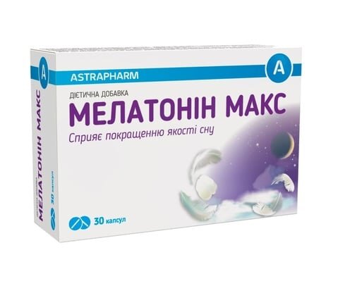 Мелатонін Макс капсули №30
