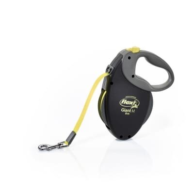 Повідець-рулетка Flexi Giant M стрічка 8m/25кг жовтий 23808