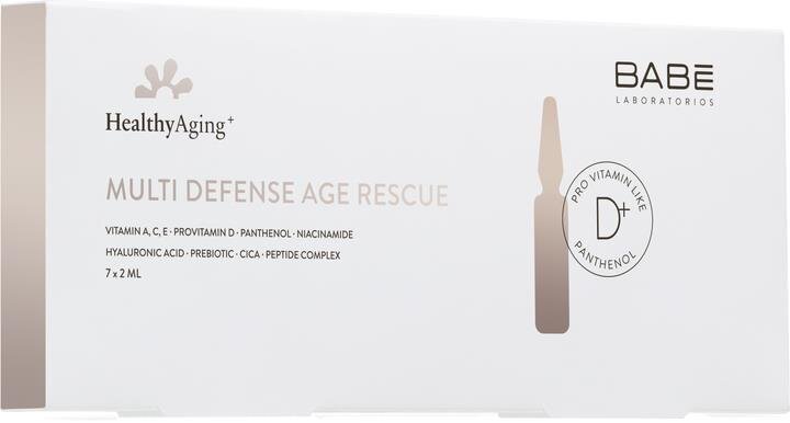 Концентрат Babe Laboratorios Healthy Aging+ мультизахисний вітамінний з інтенсивним омолоджуючим ефектом, 7 шт по 2 мл