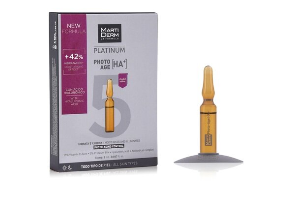 Ампули MartiDerm Platinum Photo-age HA+, 5 штук по 2 мл