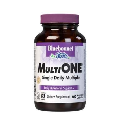 Мультивітаміни із залізом Bluebonnet Nutrition MultiONE With Iron, 60 вегетаріанських капсул