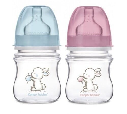 Пляшечка для годування Canpol Babies Easystart Little Cutie 35/218 антиколікова з силіконовою соскою, 120 мл