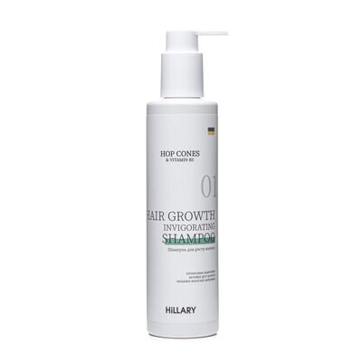 Шампунь Hillary Hop Cones & B5 Hair Growth Invigorating для росту волосся, 250 мл