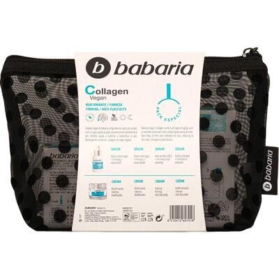 Набір Babaria Collagen Vegan Колаген (крем 50 мл+ сироватка 30 мл + косметичка)