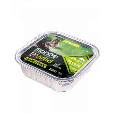Паштет Monge BWild Grain Free Sterilized Cat для стерилізованих котів дикий кабан, 100 г
