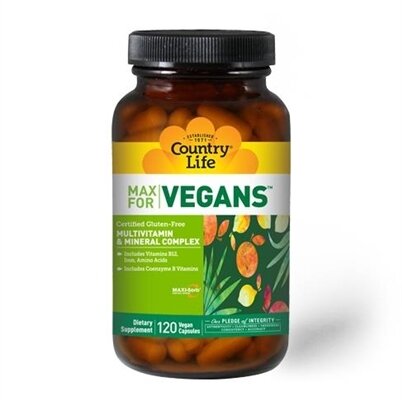 Вітамінно-мінеральний комплекс Country Life Max for Vegans капсули №120