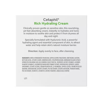Крем для обличчя та тіла Cetaphil Rich Hydrating Cream інтенсивний зволожуючий, 48 г