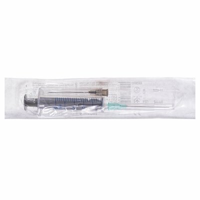 Шприц 5 мл Arterium 2-х компонентний з двома голками 22G (0,7 х 38 мм) та 21G (0,8 х 38 мм), 1 штука